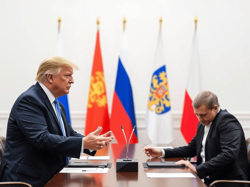 TRUMP AFIRMA QUE YA “ORGANIZA” REUNIÓN ENTRE PUTIN Y ZELENSKI; KREMLIN SEÑALA SÓLO SE ABORDÓ “ELEVAR” NIVEL DE REPRESENTACIÓN EN&nbsp;DIALOGOS.