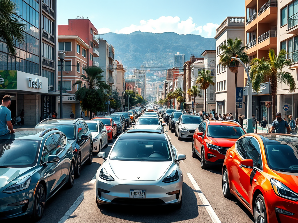 LAS VENTAS DE VEHÍCULOS ELÉCTRICOS ESTÁN EN AUMENTO EL SUDAMÉRICA, SIN&nbsp;TESLA.