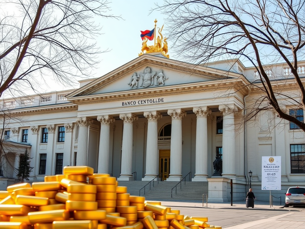 EL BANCO CENTRAL DE RUSIA DICE QUE LA DEMANDA DE ORO ESTÁ IMPULSADA POR EL INTENTO DE G7 DE RECUPERAR LOS ACTIVOS CONGELADOS DE&nbsp;MOSCÚ.