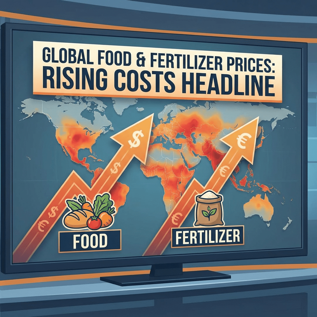 PRECIOS DE ALIMENTOS Y FERTILIZANTES ESCALAN A NIVEL MUNDIAL.