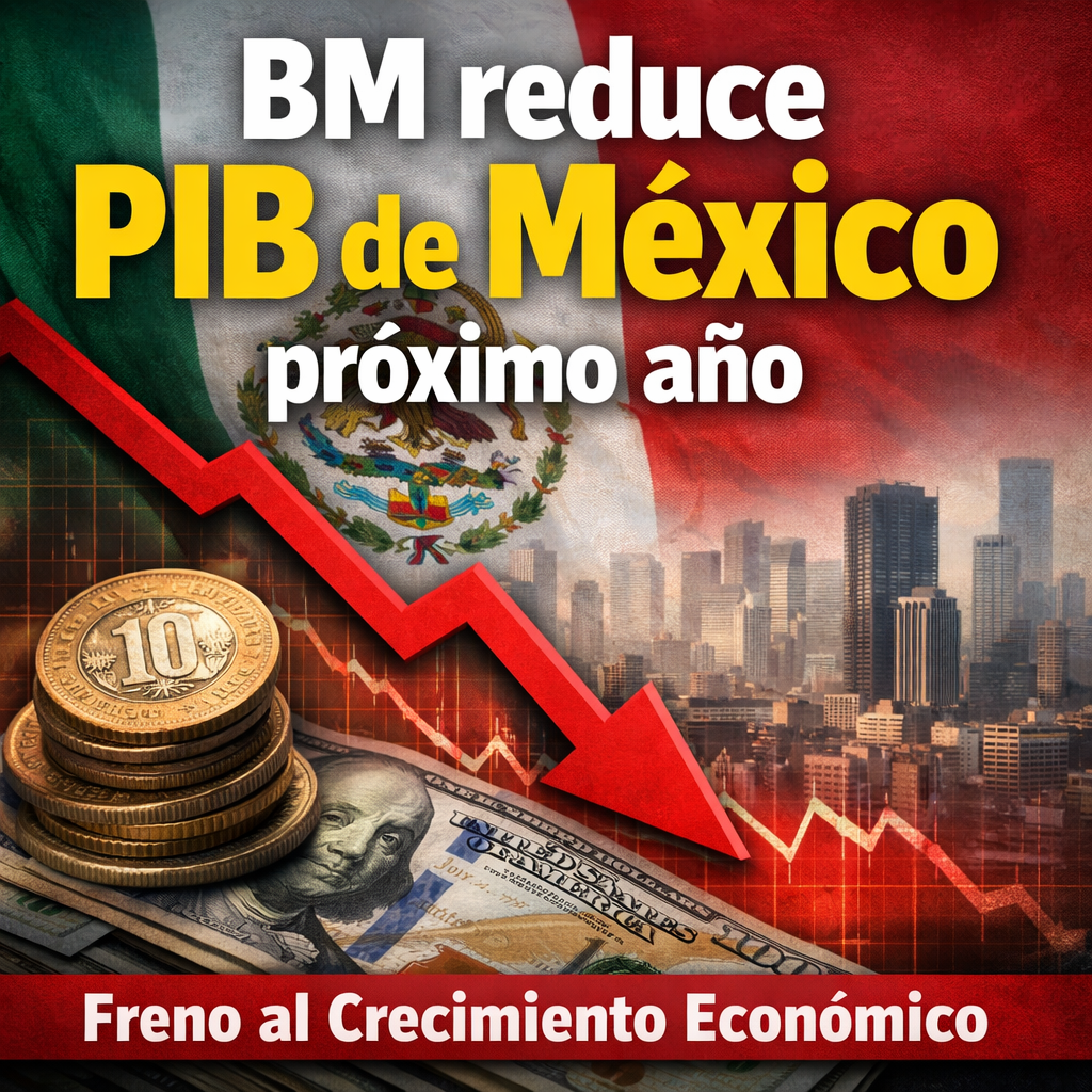 BM REDUCE EL PIB DE MÉXICO PARA EL PRÓXIMO AÑO.