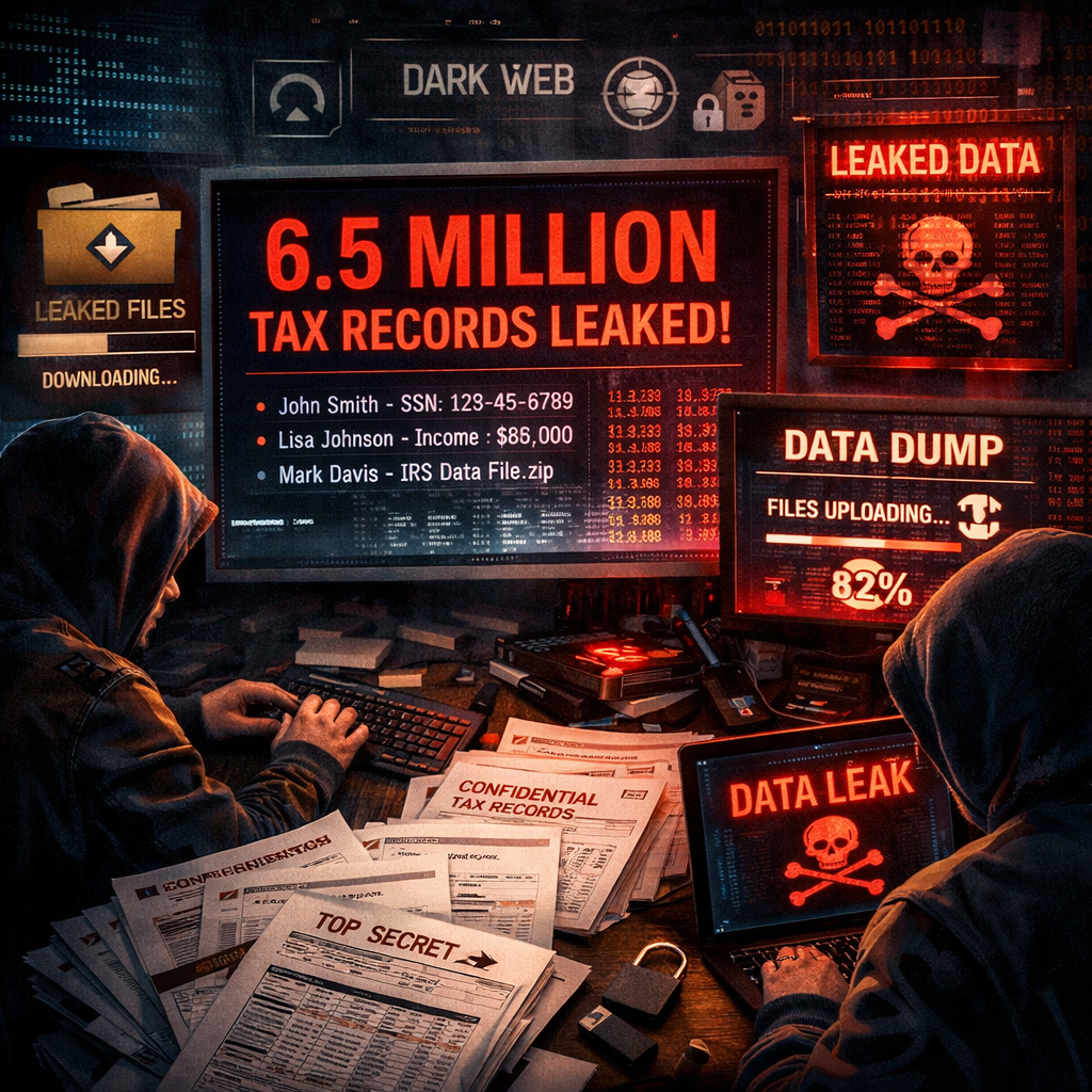 Hackers leaking 6.5 million tax records