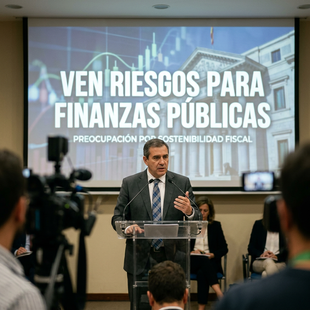 Add text: VEN RIESGOS PARA FINANZAS PÚBLICAS