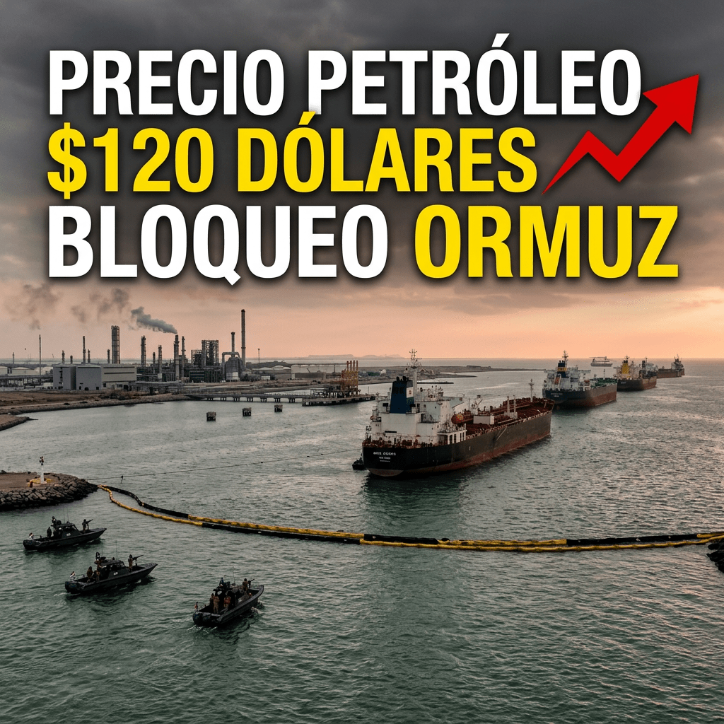 Oil tankers lined up in a waterway near industrial refinery with a blockade and patrol boats