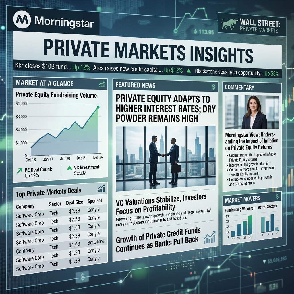 MORNINGSTAR SE ASOCIA CON FIRMAS DE WALL STREET PARA ABRIR LOS MECADOS PRIVADOS A LOS INVERSORES MINORISTAS.