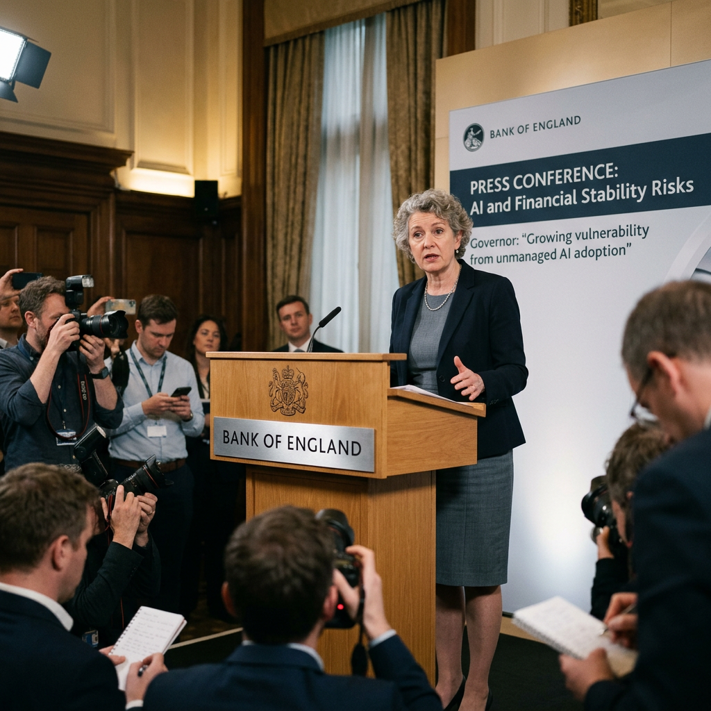 EL BANCO DE INGLATERRA VE CRECIENTES RIESGOS PARA LA ESTABILIDAD FINANCIERA DERIVADA DE LA IA.