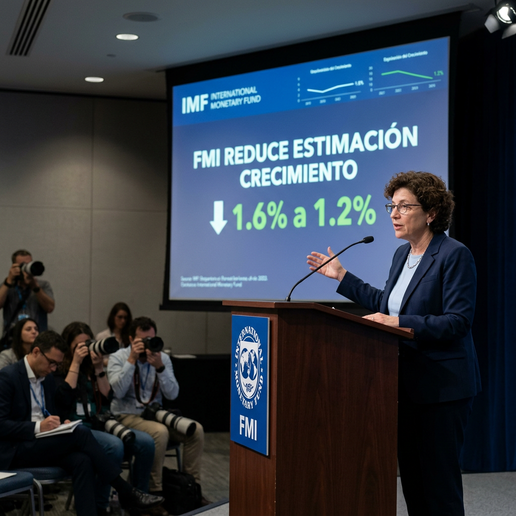 FMI BAJA ESTIMACIÓN DE CRECIMIENTO; LA PASA DE 1.6% A 1.2%.