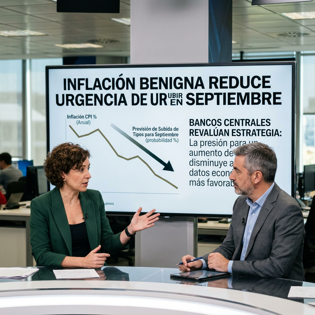 LOS DATOS DE INFLACIÓN BENIGNOS REDUCIRÁN LA URGENCIA EN TORNO A LA SUBIDA DE TIPOS DE INTÉRES DE SEPTIEMBRE.