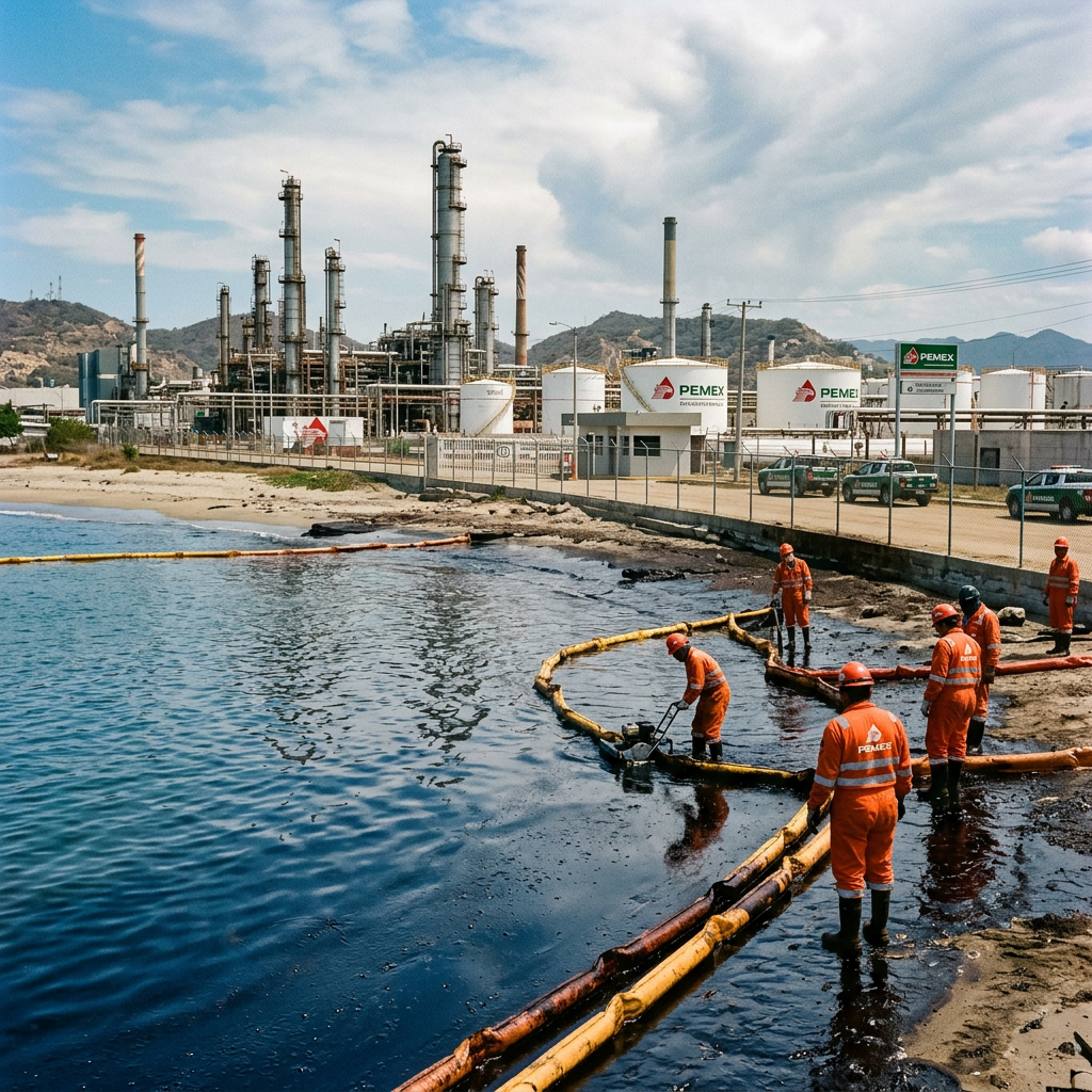 T-MEC OBLIGA A PEMEX A RESPONDER POR DERRAMES EN SALINA CRUZ.