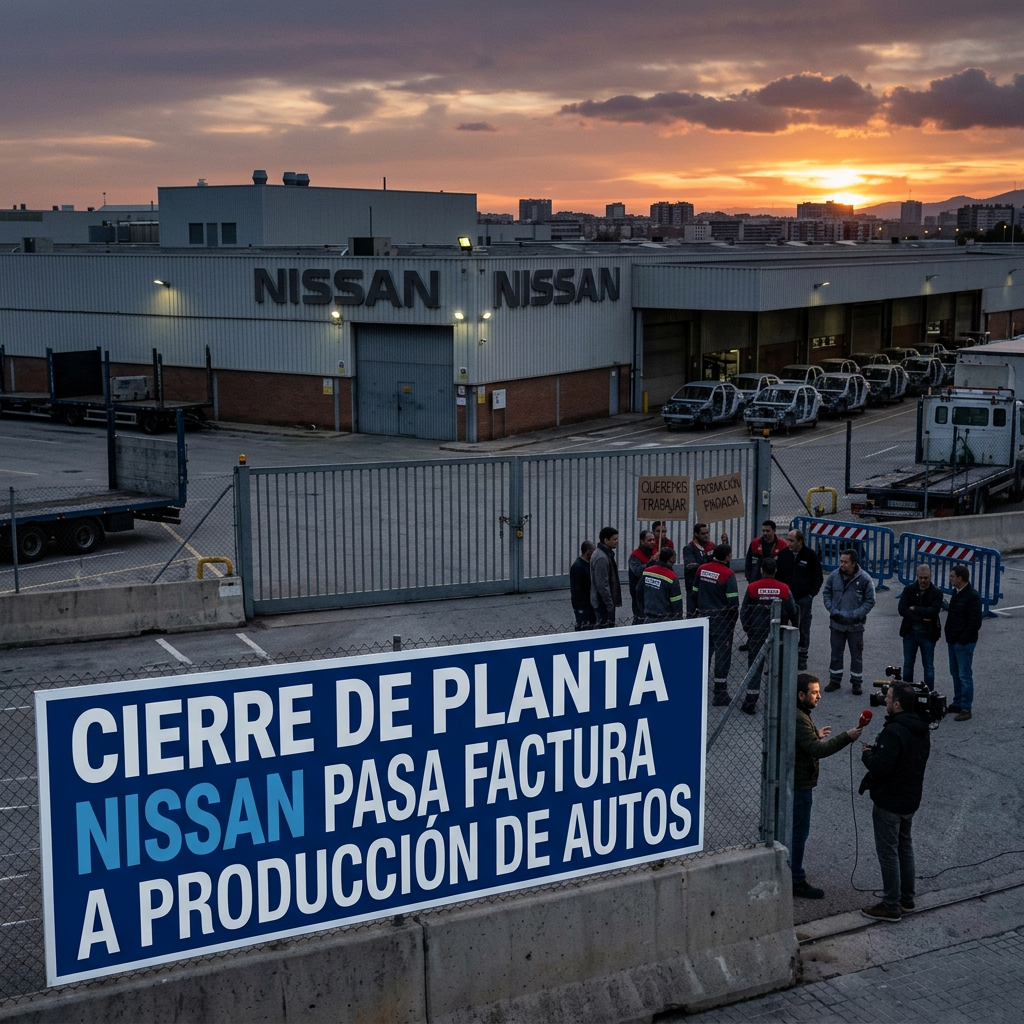 CIERRE DE PLANTA NISSAN PASA FACTURA A PRODUCCIÓN DE AUTOS.