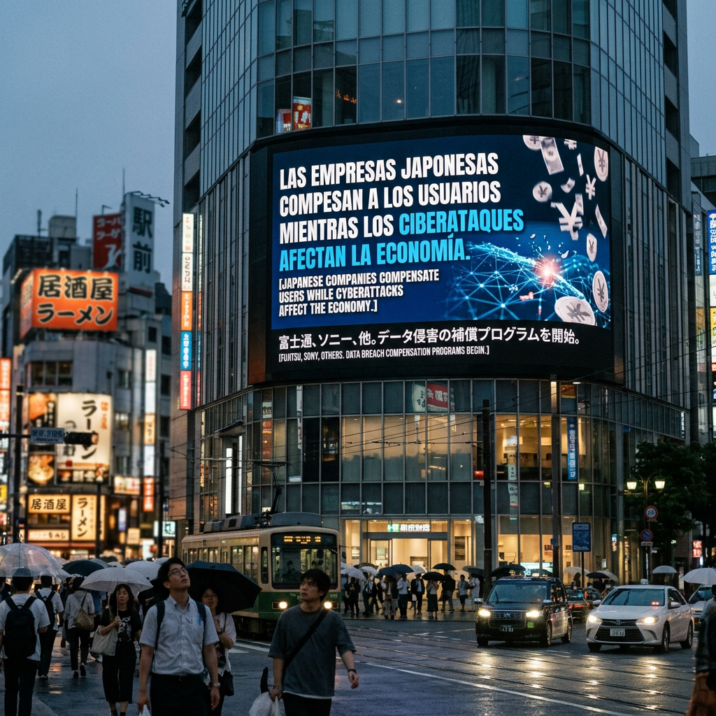 LAS EMPRESAS JAPONESAS COMPESAN A LOS USUARIOS MIENTRAS LOS CIBERATAQUES AFECTAN LA ECONOMÍA.